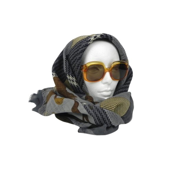 Duck Motif Silk Scarf or Shawl - Picture 4 of 7